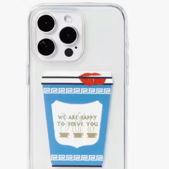 NWT! Kate Spade Coffee Break Case - iPhone 15 Pro - Picture 2 of 5